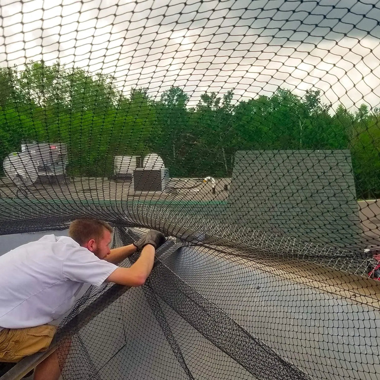 Professional Garden Bird Netting - 7 x 100 FT Black Deer Fence Netting for Vegetables, Plants, and Fruit Trees with 50 Cable Ties Included-Allen Cozy Haven Store