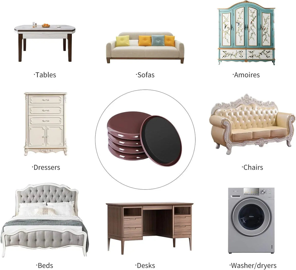 Professional Heavy-Duty Furniture Sliders moves furniture with ease-Allen Cozy Haven Store