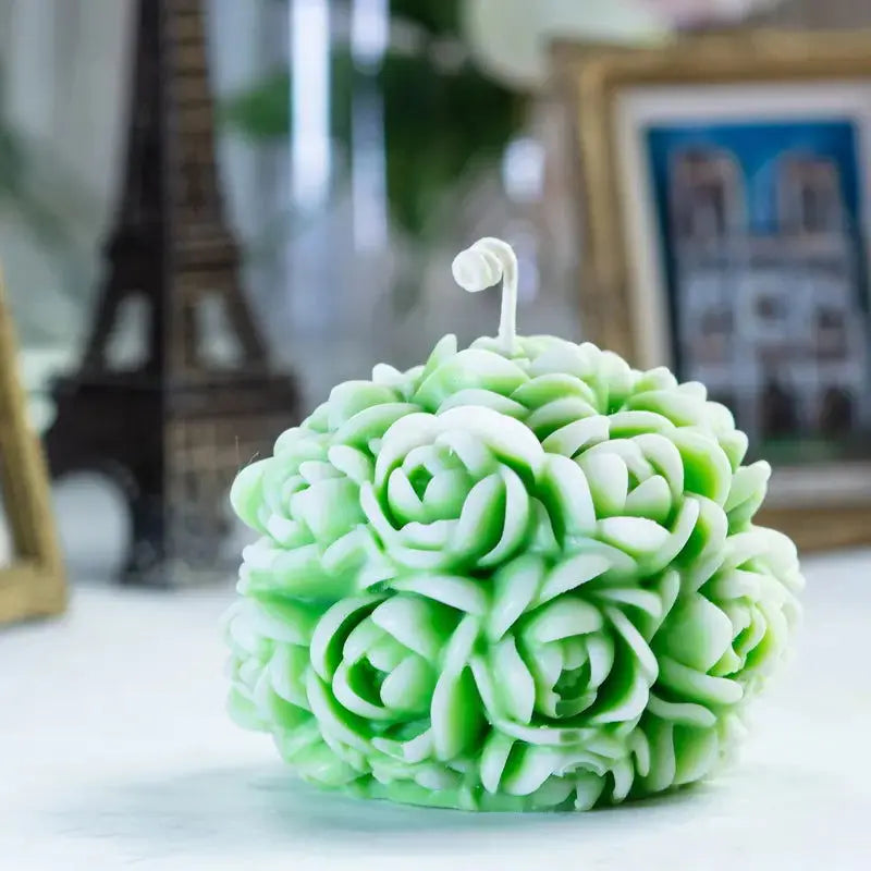 Rose-Inspired Candle | Elegant Home Decor Accent-Allen Cozy Haven Store