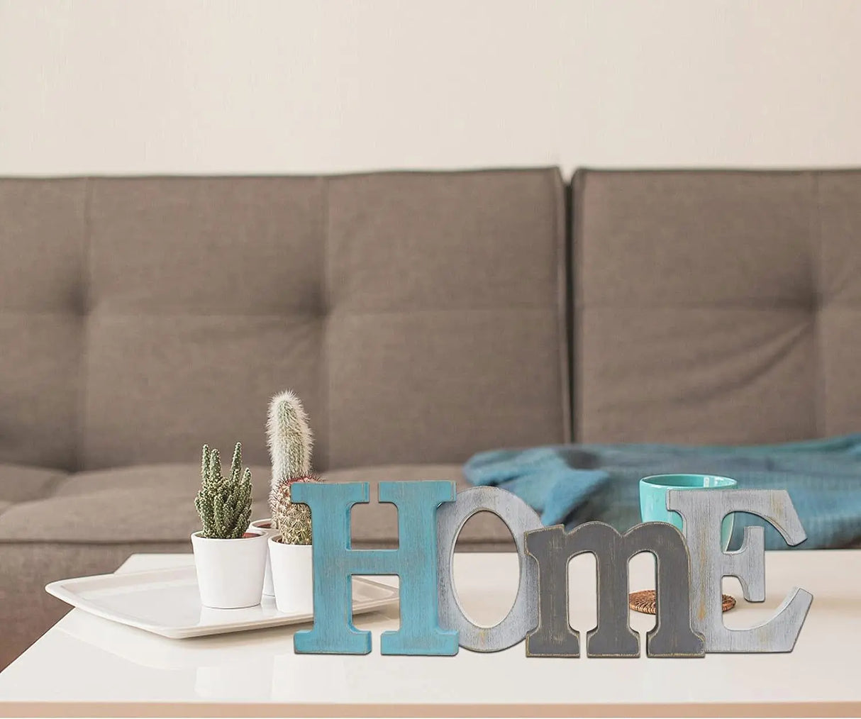 Rustic Home Decor - Decorative Block Letter Wall Art for Home Decoration-Allen Cozy Haven Store