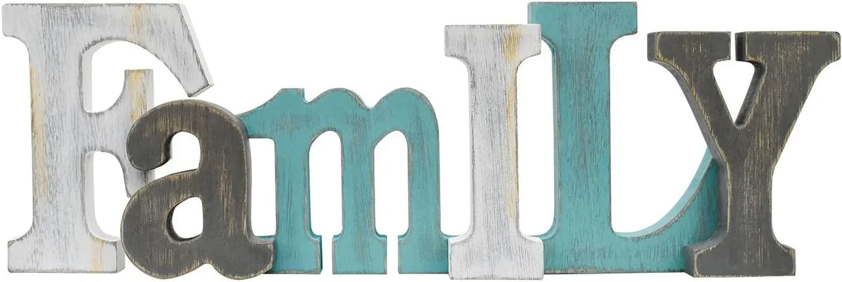Rustic Home Decor - Decorative Block Letter Wall Art for Home Decoration-Allen Cozy Haven Store