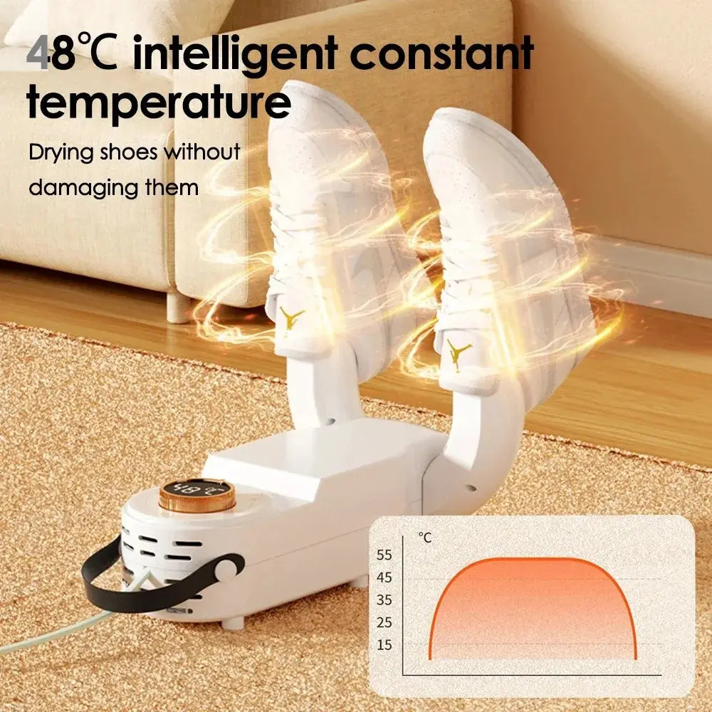 Shoe Dryer Intelligent Timer Adjustable Dryer Quick Drying Deodorizing Sterilizing Shoe Dryer Household Shoe Warmer Heater Allen Cozy Haven Store