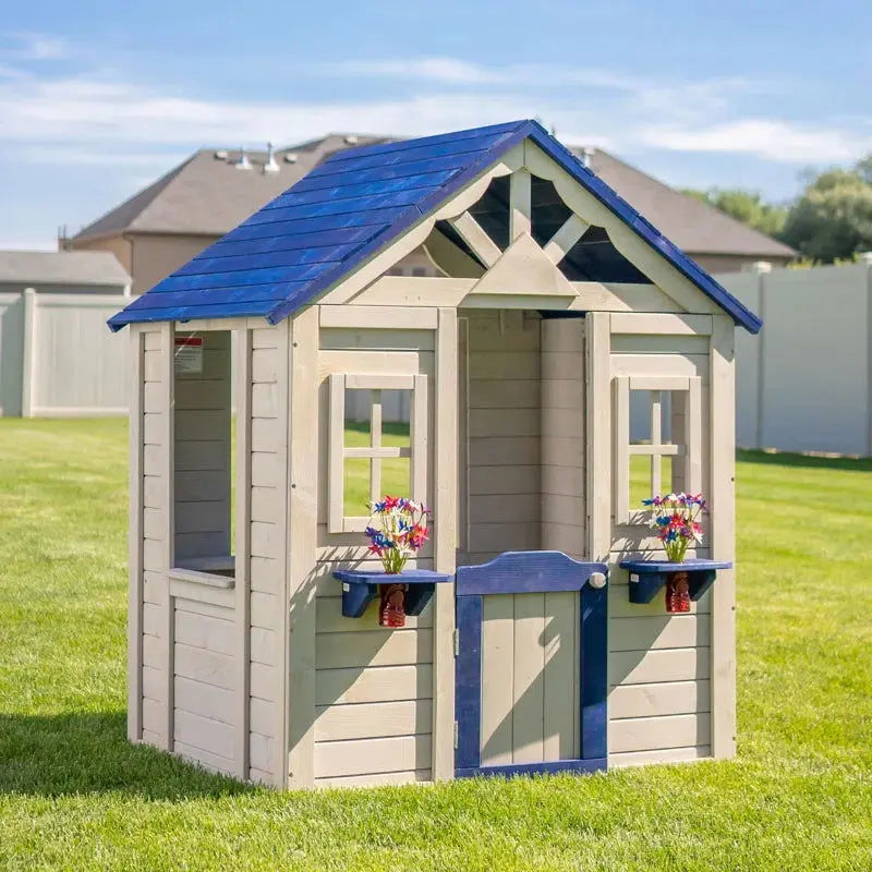 Sunny 3' x 3' Wooden Playhouse for Versatile Indoor and Outdoor Enjoyment (Wayfair Exclusive)-Allen Cozy Haven Store