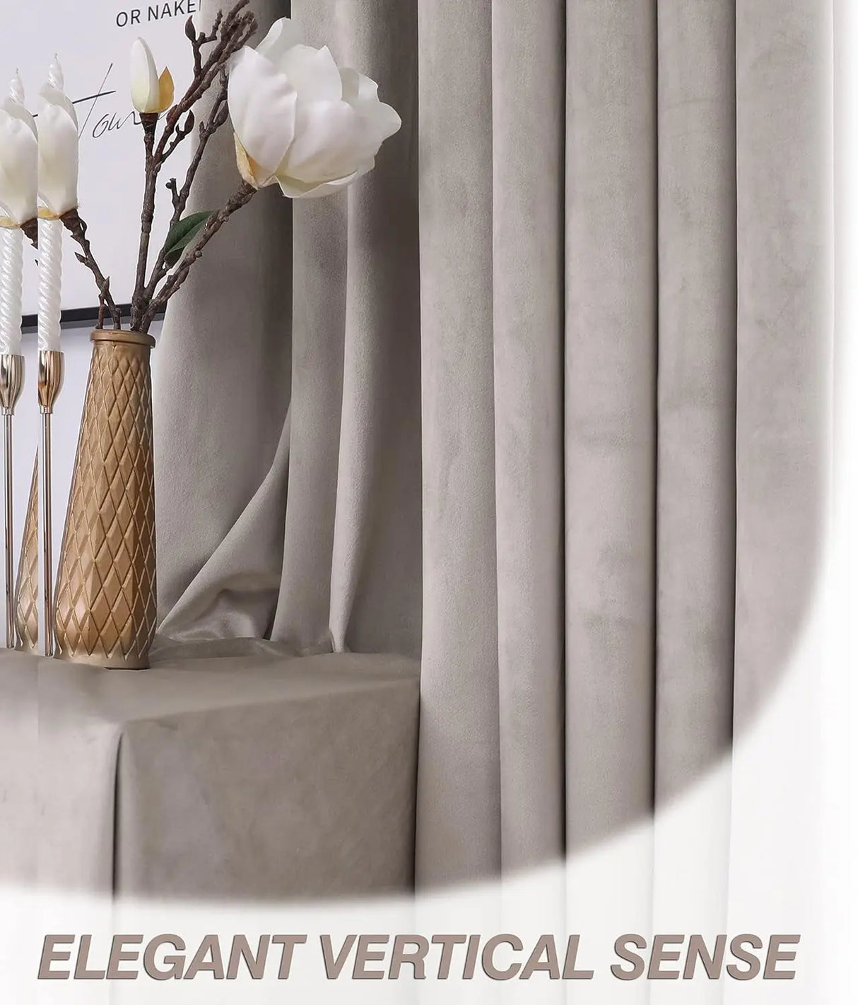 Soundproof Blackout Curtains with Grommets - Cream White Drapes Panels for Living Room and Bedroom, Set of 2, 52 x 120 Inches-Allen Cozy Haven Store