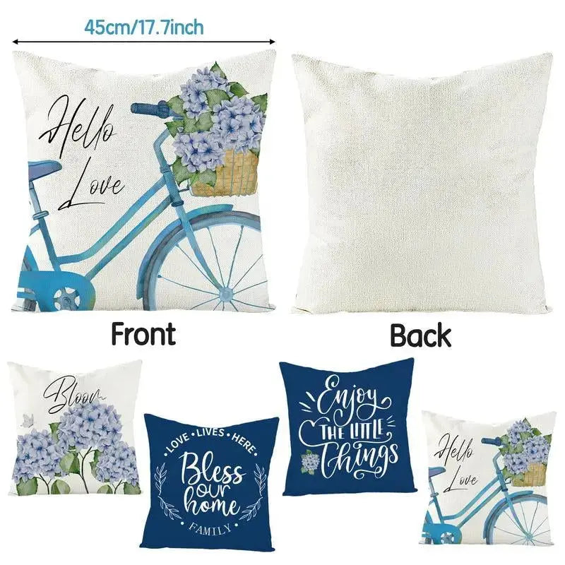 18 x 18 Pillow Covers with floral design-Allen Cozy Haven Store