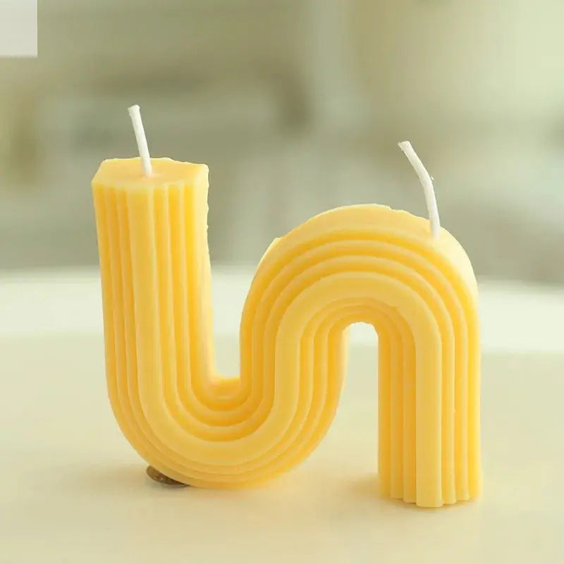 Wave Shaped Decorative Soy Candles Allen Cozy Haven Store