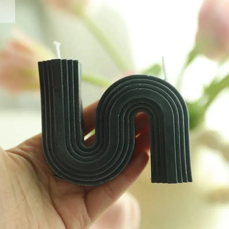 Wave Shaped Decorative Soy Candles Allen Cozy Haven Store