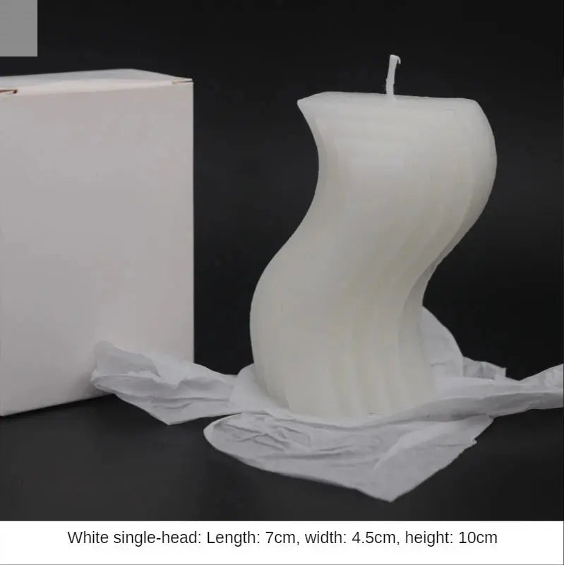Wave Shaped Decorative Soy Candles Allen Cozy Haven Store