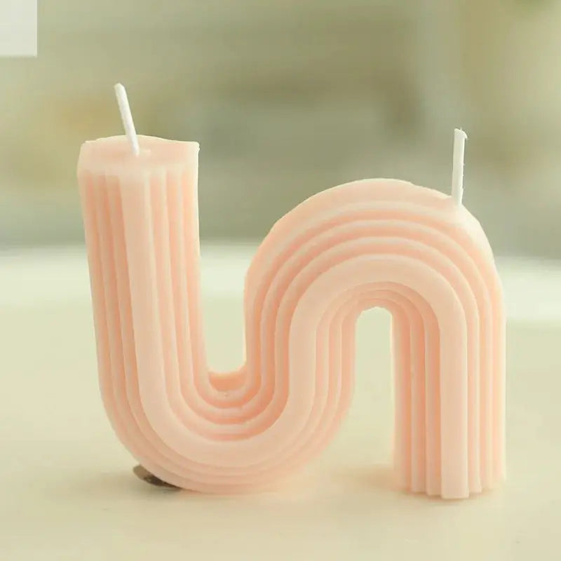 Wave Shaped Decorative Soy Candles Allen Cozy Haven Store