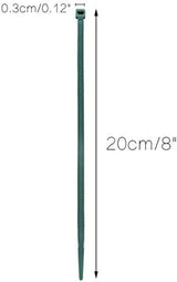 100 Pieces of 8-Inch 3mm Dark Green Nylon Self-Locking Garden Cable Zip Ties-Allen Cozy Haven Store