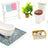 1:12 Scale Miniature Ceramic Bathroom Furniture Set - Ideal Accessories for Miniature Homes and Gifts-Allen Cozy Haven Store
