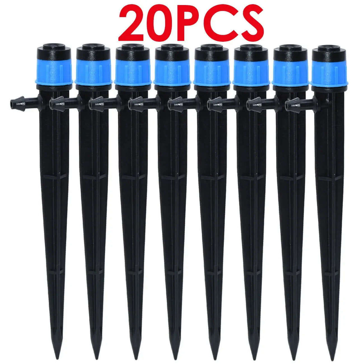 20-Piece Adjustable 360° and 180° Irrigation Sprinkler Dripper Set with 13CM Stakes for Greenhouse and Garden Watering-Allen Cozy Haven Store