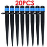 20-Piece Adjustable 360° and 180° Irrigation Sprinkler Dripper Set with 13CM Stakes for Greenhouse and Garden Watering-Allen Cozy Haven Store