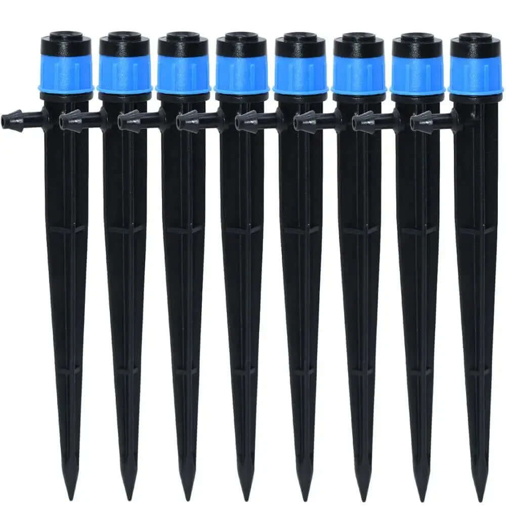 20-Piece Adjustable 360° and 180° Irrigation Sprinkler Dripper Set with 13CM Stakes for Greenhouse and Garden Watering-Allen Cozy Haven Store
