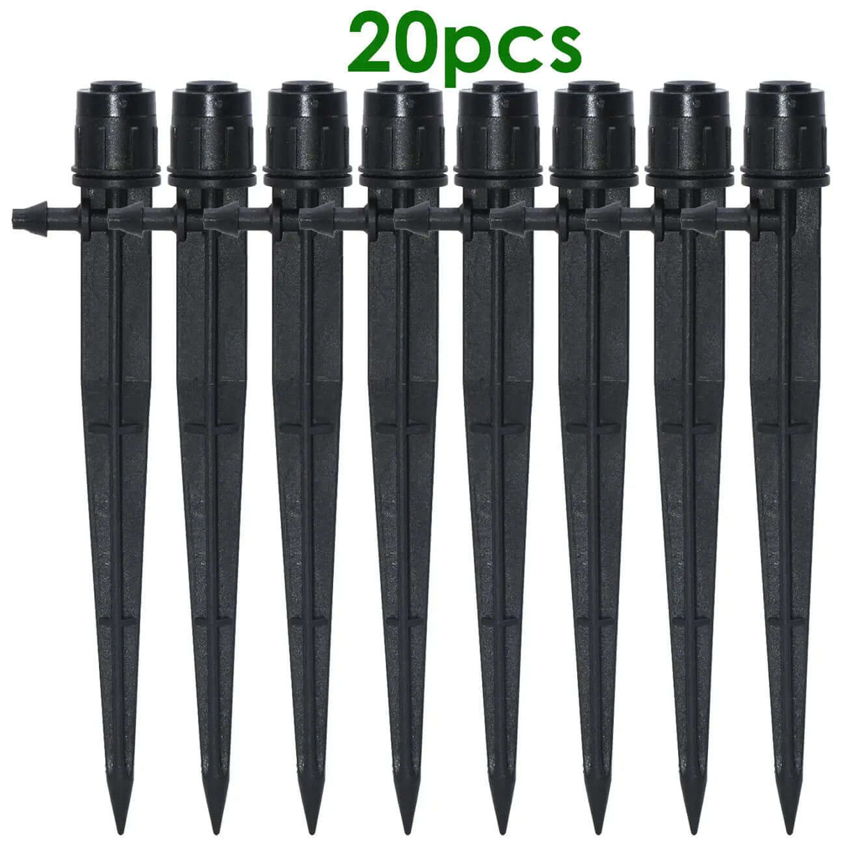 20-Piece Adjustable 360° and 180° Irrigation Sprinkler Dripper Set with 13CM Stakes for Greenhouse and Garden Watering-Allen Cozy Haven Store