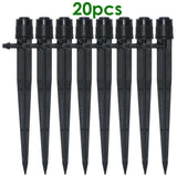 20-Piece Adjustable 360° and 180° Irrigation Sprinkler Dripper Set with 13CM Stakes for Greenhouse and Garden Watering-Allen Cozy Haven Store