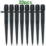 20-Piece Adjustable 360° and 180° Irrigation Sprinkler Dripper Set with 13CM Stakes for Greenhouse and Garden Watering-Allen Cozy Haven Store
