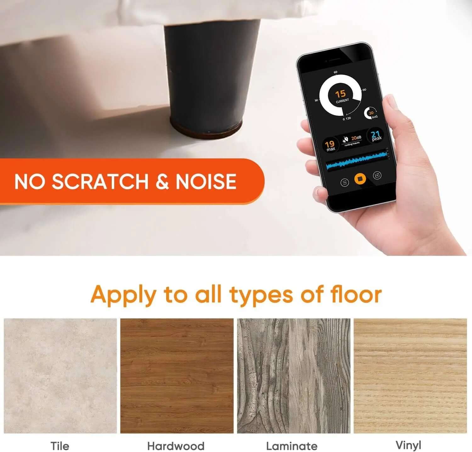 26-Piece Non-Slip Rubber Furniture Pads - Self-Adhesive Anti-Skid Protectors for Wood Floors and Furniture Stability-Allen Cozy Haven Store