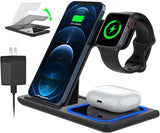 3-in-1 Wireless Charging Station with 18W Fast Charging-Allen Cozy Haven Store