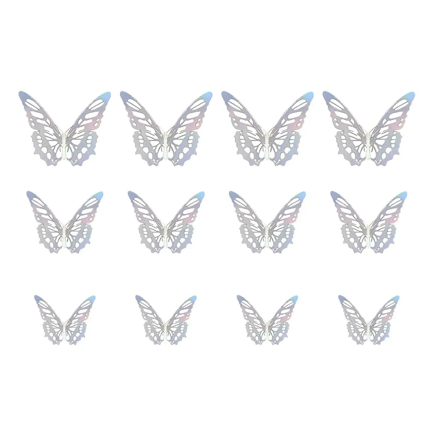 3D Hollow Butterfly Wall Stickers Home Decor Cardboard Butterfly Wall Stickers Home Decor Accessories Accesorios De Cocina-Allen Cozy Haven Store