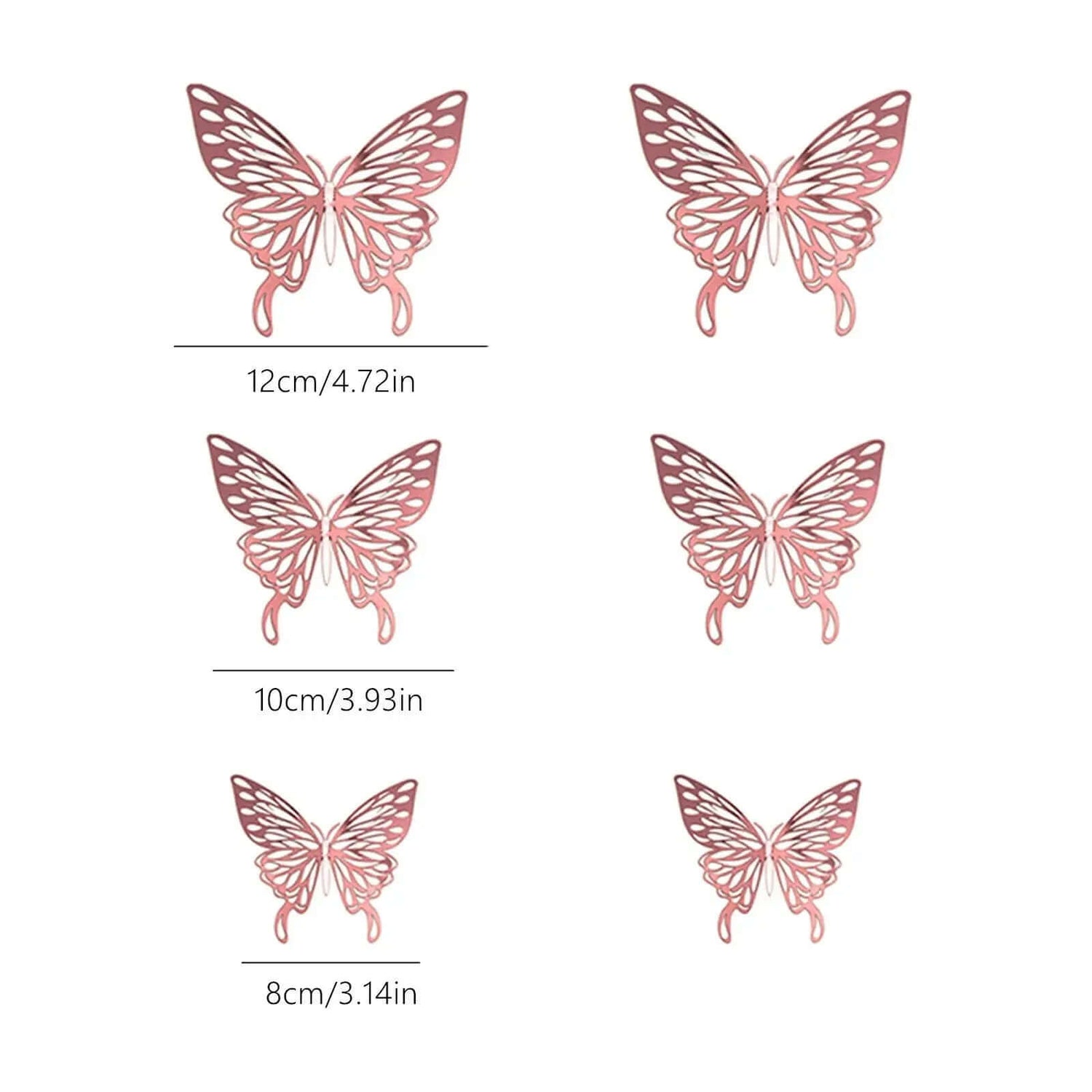 3D Hollow Butterfly Wall Stickers Home Decor Cardboard Butterfly Wall Stickers Home Decor Accessories Accesorios De Cocina-Allen Cozy Haven Store