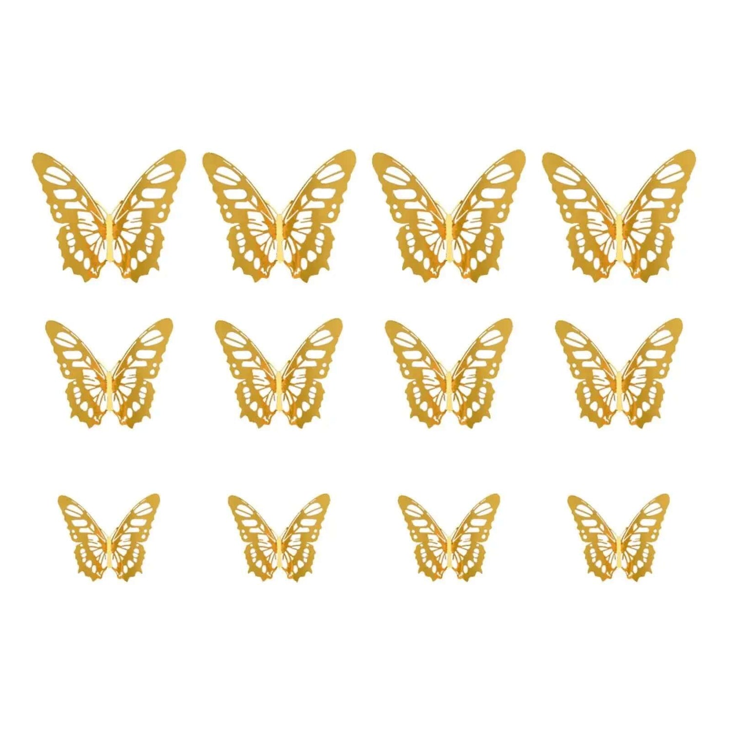 3D Hollow Butterfly Wall Stickers Home Decor Cardboard Butterfly Wall Stickers Home Decor Accessories Accesorios De Cocina-Allen Cozy Haven Store