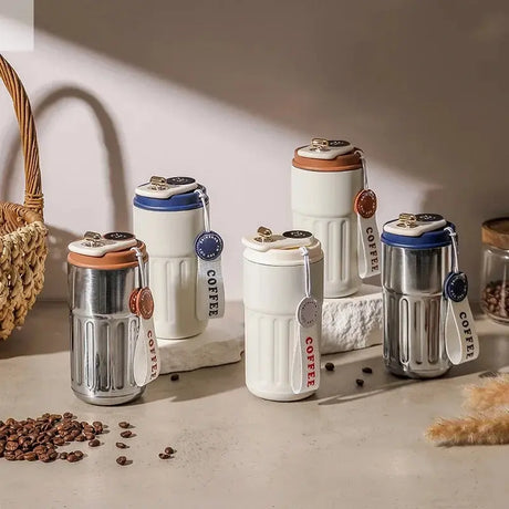 450ML Smart Thermos Bottle Water Digital Led Temperature Coffee Cup 316 Stainless Steel Vacuum Cup Office Business Portable Mug Allen Cozy Haven Store