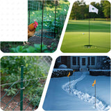 48-Inch Garden Stakes - 20 Pack Solid Fiberglass Plant Support Rods for Tomato Trellis (Green) SnyGardn