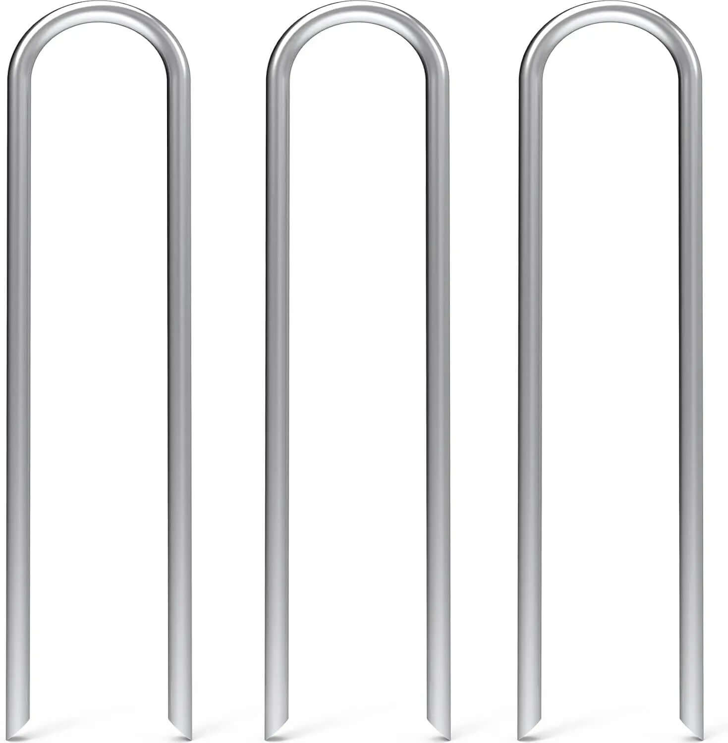 50-Pack Heavy-Duty 12-Inch Galvanized Garden Stakes-Allen Cozy Haven Store