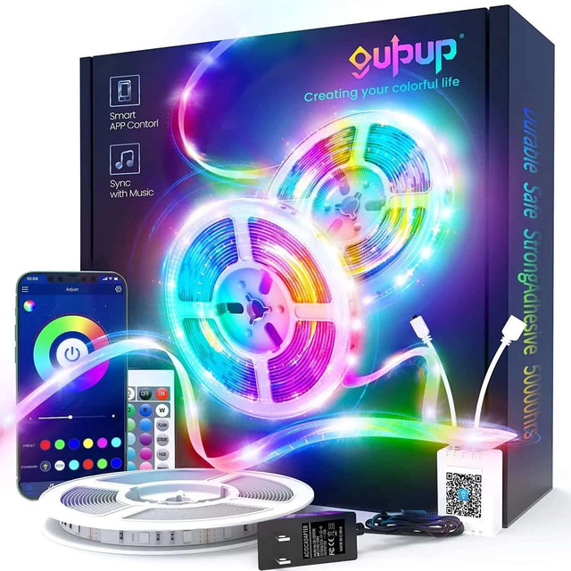 Transform Your Space with Bluetooth LED Strip Lights-Allen Cozy Haven Store