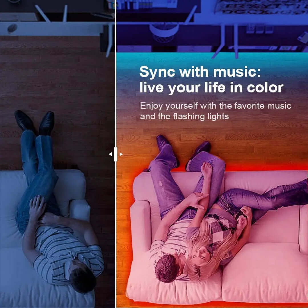 Transform Your Space with Bluetooth LED Strip Lights-Allen Cozy Haven Store