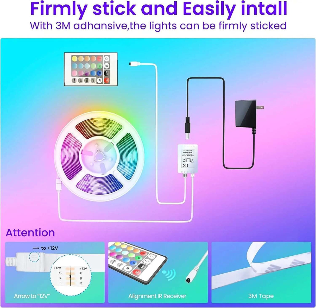 Transform Your Space with Bluetooth LED Strip Lights-Allen Cozy Haven Store