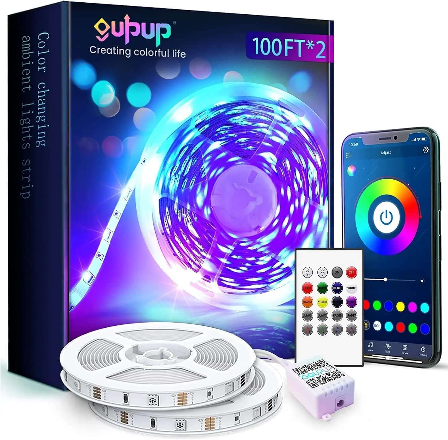 Transform Your Space with Bluetooth LED Strip Lights-Allen Cozy Haven Store