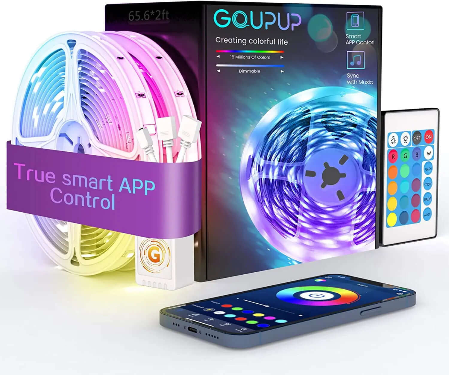 Bluetooth LED Strip Lights are designed to be heat resistant and safe. Allen Cozy Haven Store
