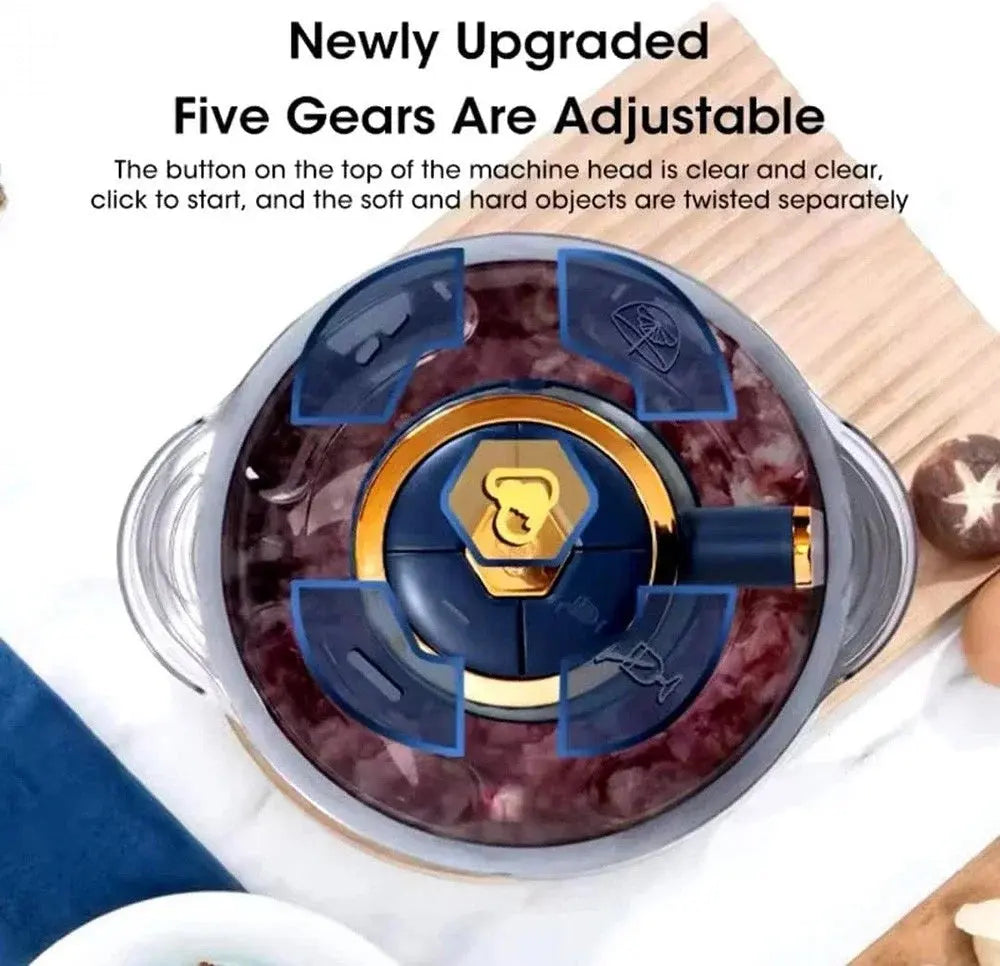 5L Electric Meat Grinders Multifunctional Vegetable Slicer Chopper 304Stainless Steel Food Processor Mixer Machine Kitchen Tool Allen Cozy Haven Store