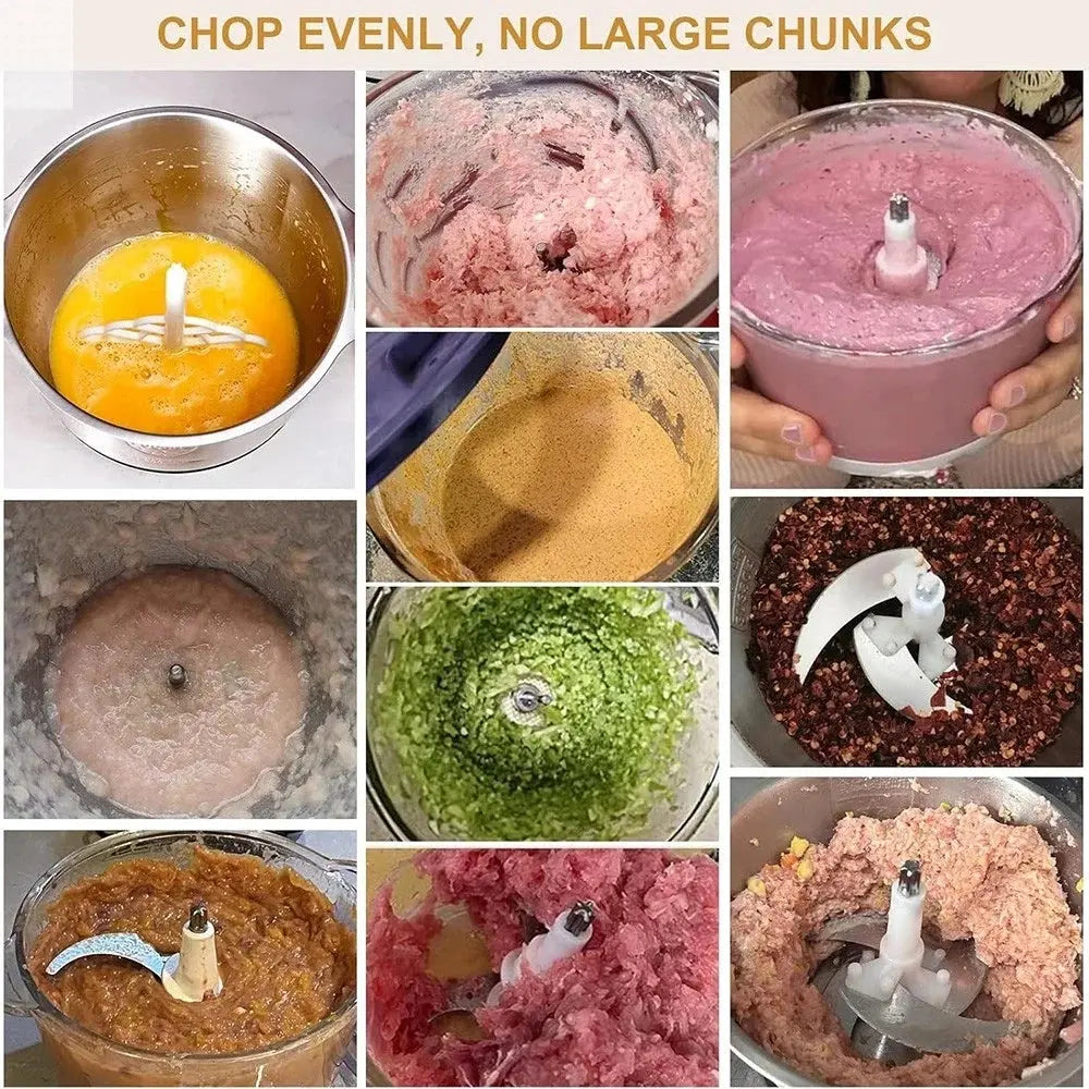 5L Electric Meat Grinders Multifunctional Vegetable Slicer Chopper 304Stainless Steel Food Processor Mixer Machine Kitchen Tool Allen Cozy Haven Store