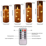 5Pc Flameless Star String LED Candles with Remote Allen Cozy Haven Store