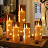 5Pc Flameless Star String LED Candles with Remote Allen Cozy Haven Store