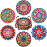 6-Piece Mandala Diamond Painting Coaster Set with Holder - Art Kits-Allen Cozy Haven Store