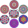 6-Piece Mandala Diamond Painting Coaster Set with Holder - Art Kits-Allen Cozy Haven Store