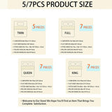 7 Piece Bed In A Bag Comforter Set Queen, Stylish solid geometry   Comforter And Sheet,Pillowcase Set, ideal gift Allen Cozy Haven Store