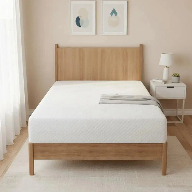 8 Inch Twin Cooling Gel Memory Foam Mattress Medium Firm CertiPUR-US Certified Enhanced Pressure Relief Removable Cover Allen Cozy Haven Store