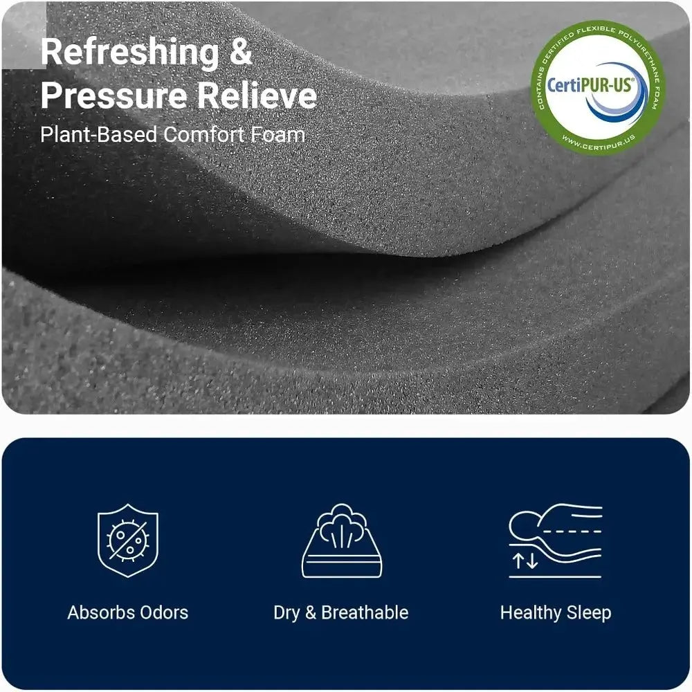 8 Inch Twin Mattress with Gel Memory Foam for Cooling Sleep, Pressure Relief, Fiberglass Free CertiPUR-US Certified Allen Cozy Haven Store