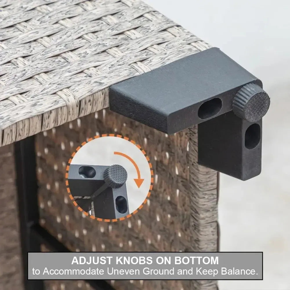 9-Piece All-Weather Patio Furniture Set with Cushions and Storage Table for Outdoor Comfort-Allen Cozy Haven Store