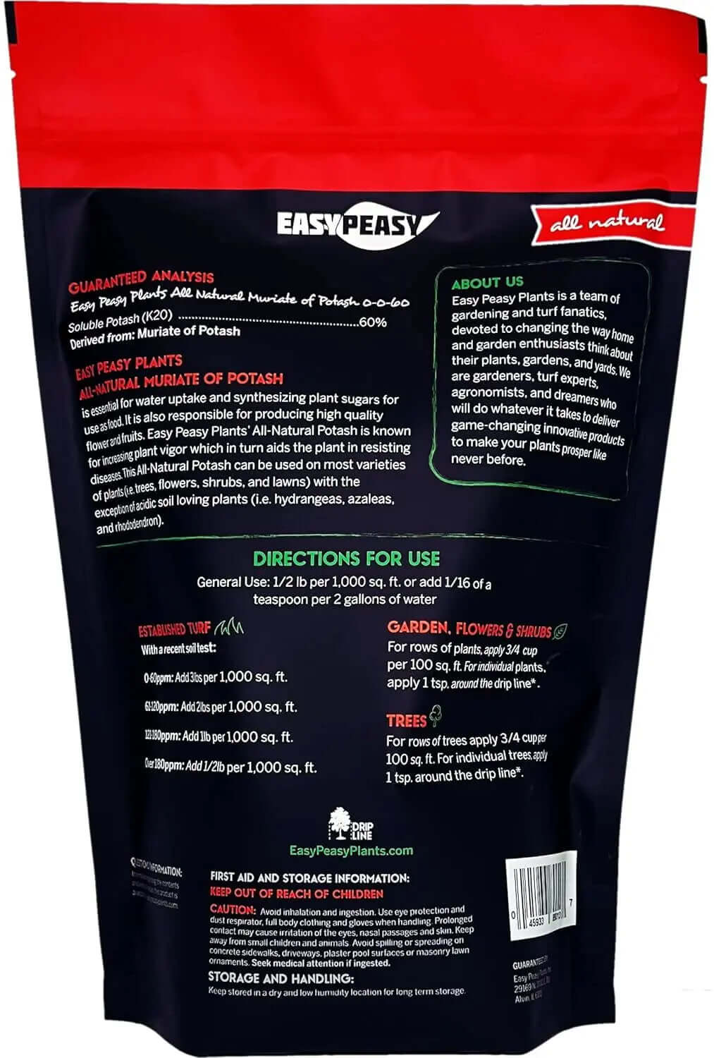 All-Natural Muriate of Potash - Granular Potassium Fertilizer (0-0-60) for Indoor and Outdoor Plants and Yards-Allen Cozy Haven Store