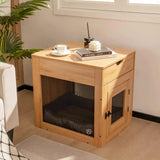All-in-One Dog Crate Storage Coffee Table Wood for Living Room Bedroom Sofa Bedside Corner Several Small Square Sub-Pet Cabinets Allen Cozy Haven Store