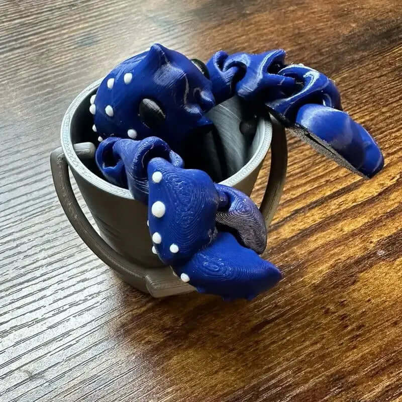 Articulate Lobster Figurine with Decorative Bucket for Home Accents-Allen Cozy Haven Store