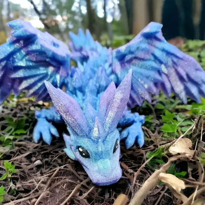 Articulated Crystal Dragon Wing Figurine for Elegant Home Decor-Allen Cozy Haven Store