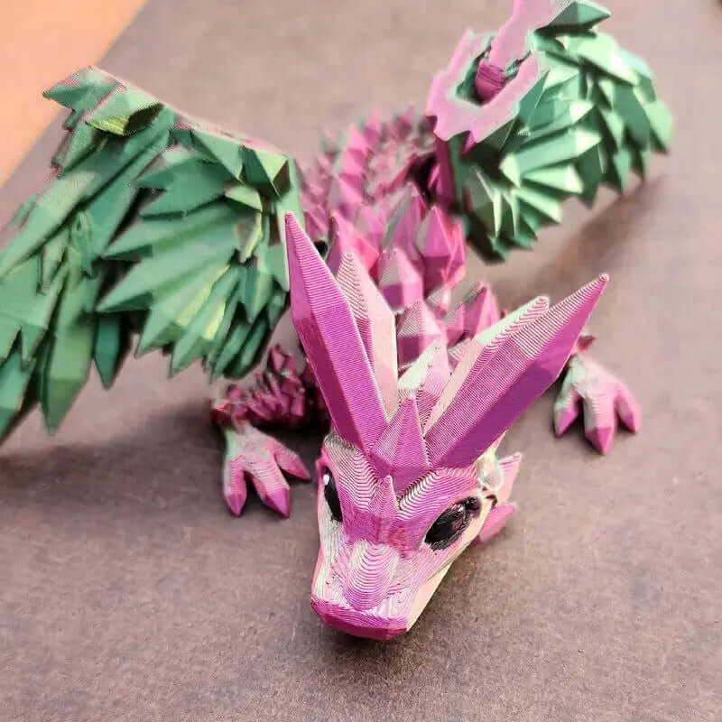 Articulated Crystal Dragon Wing Figurine for Elegant Home Decor-Allen Cozy Haven Store