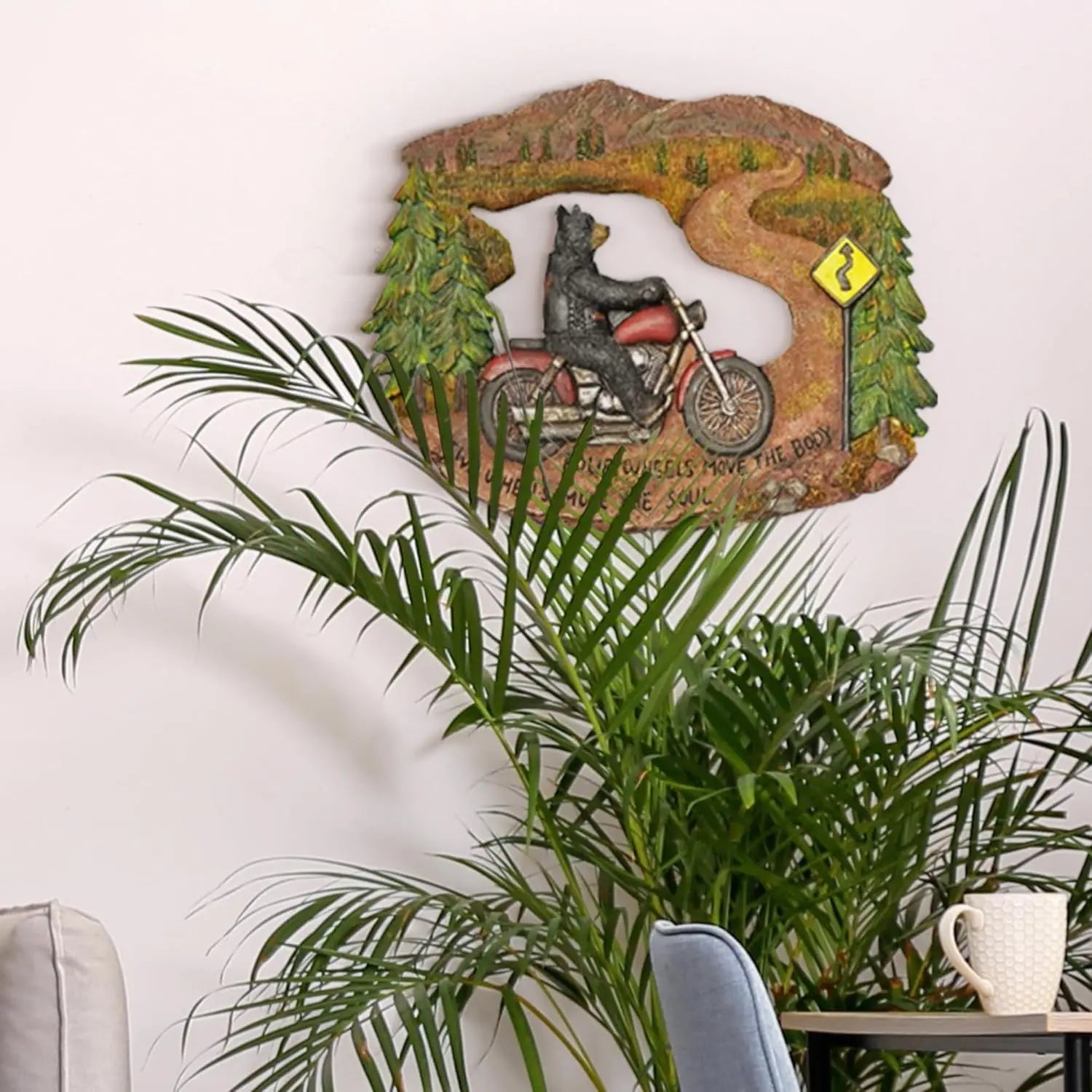 Themed Wall Art- "Four wheels move the body, Two wheels move the soul"-Allen Cozy Haven Store